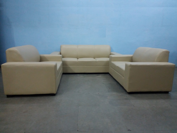 7 Seater Cream Sofa Set Used Furniture For Sale