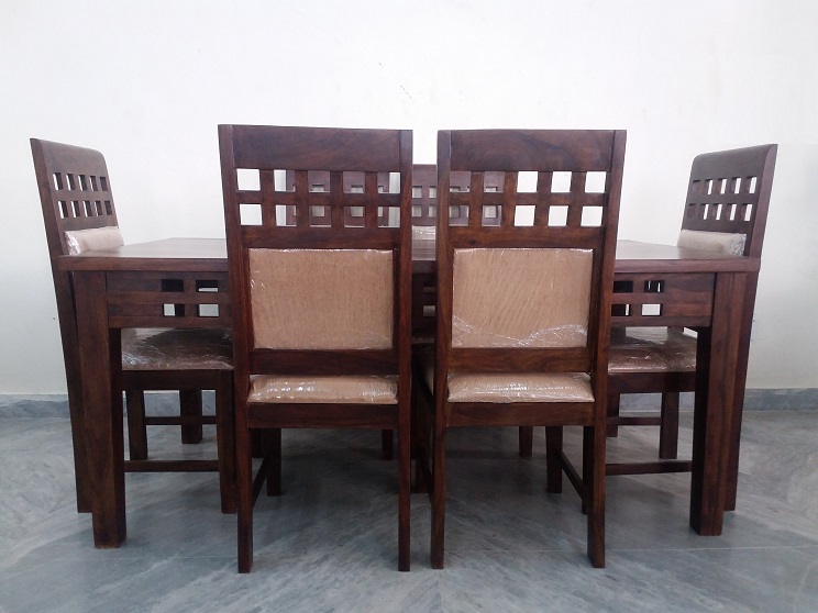 6 Chair Sheesham Dining Table
