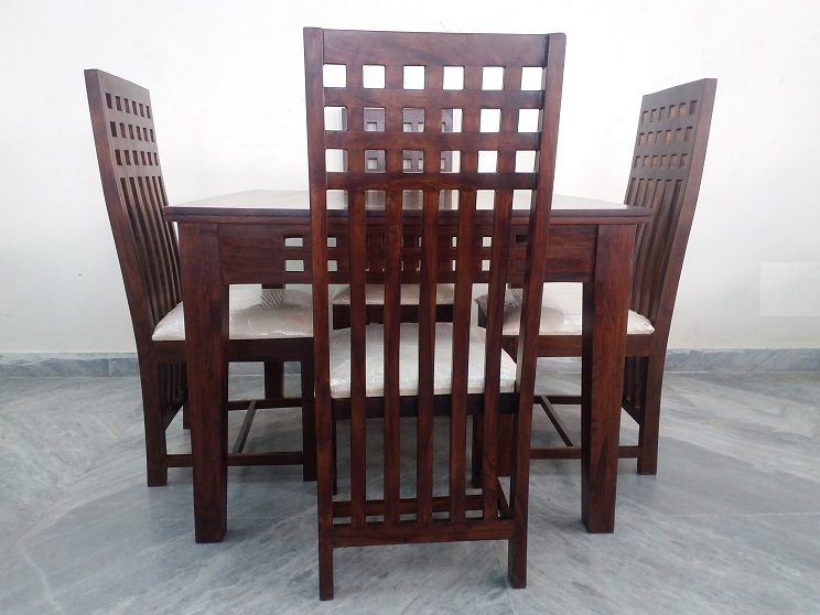 4 Chair Sheesham Dining Table