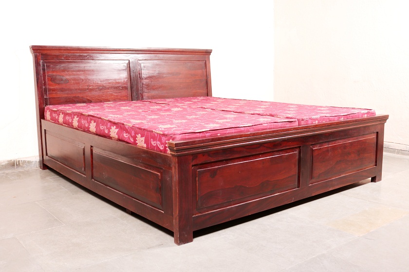 Heavy Sheesham Double Bed Used Furniture for Sale
