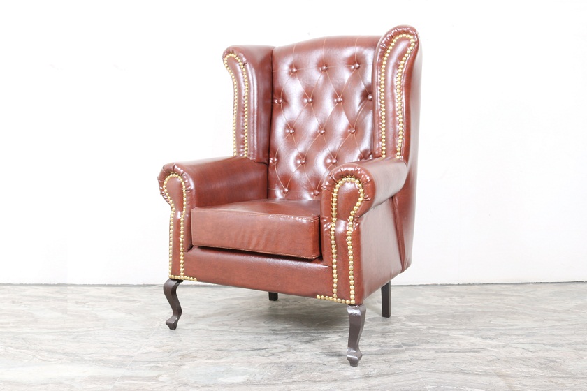 High Back Leather Chair For Living Room