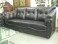 7 Seater Black Leatherite Sofa