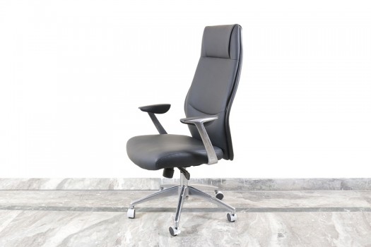 used Black Leather Boss Chair
