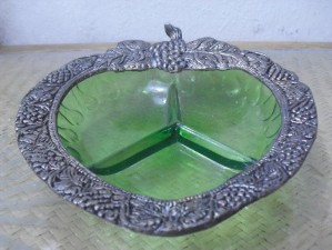 used Glass And White Metal Decorative plates