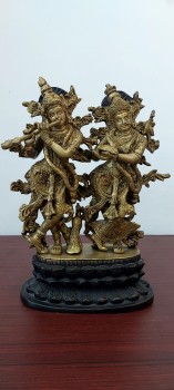 used Brass Radha Krishna Standing