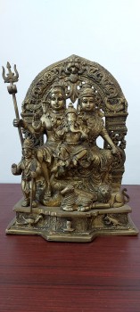 used Brass Shiva Parivar