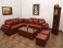 Alica L sofa with Coffee table & puffies