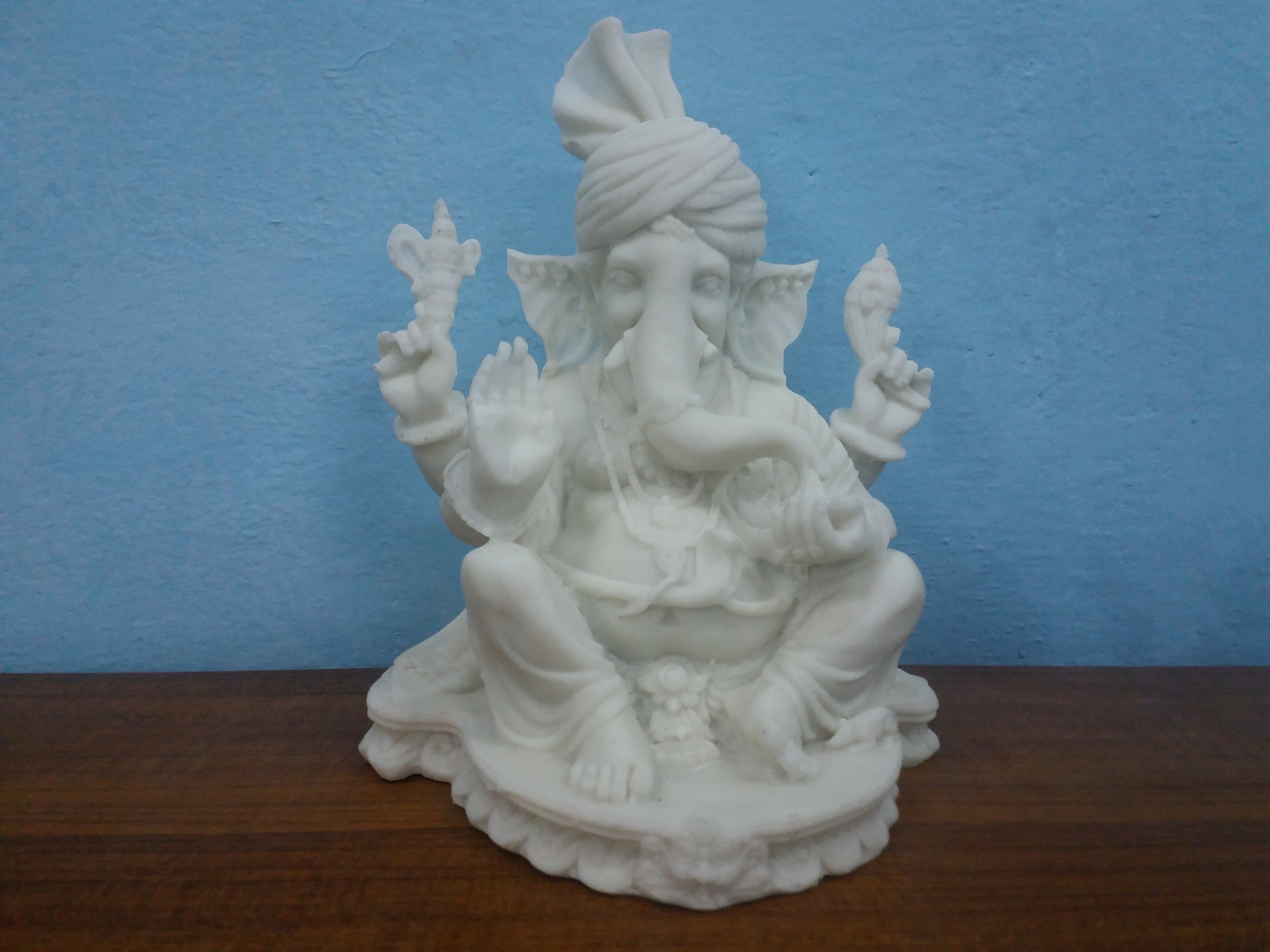 Ganesha White Statue