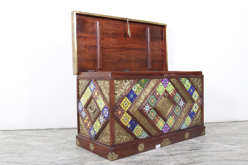 Brass & Tile Fitted Trunk