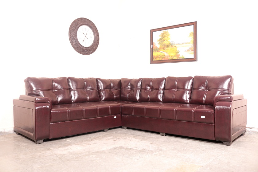 l type leather sofa set