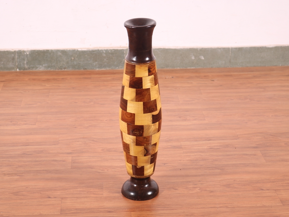 Wooden Vase 20 Inch