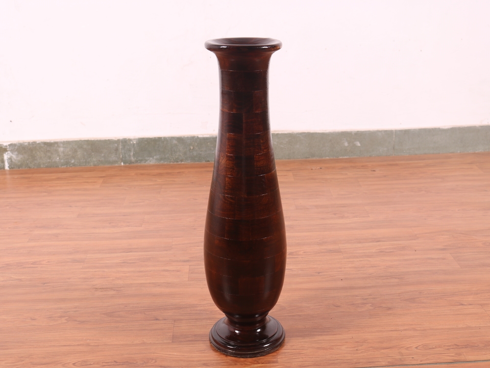 Wooden Vase 23 Inch