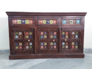 used Sheesham Wood Side Board 2