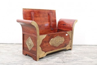 used Brass Fitted Settee