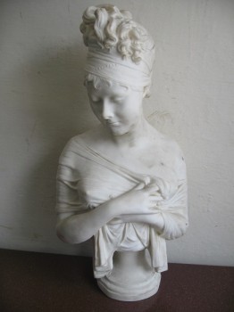 used Half Bust Lady Statue
