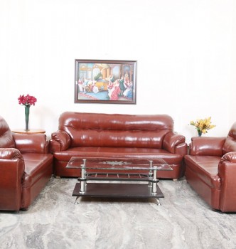 used 7 Seater Leather Sofa