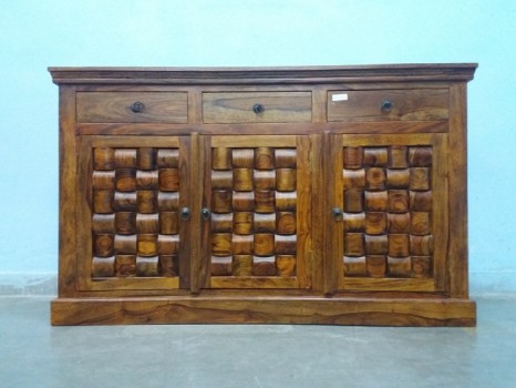 used Solid Wood Brick Side Board