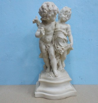 used Roman Boy & Girl Statue