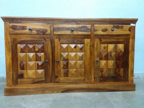 used Solid Wood Diamond Side Board