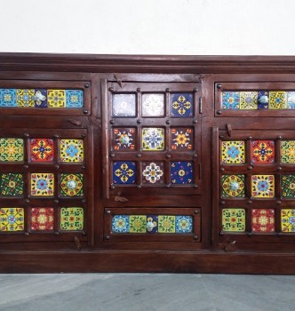 used Solid Wood Tile Fitted Chest