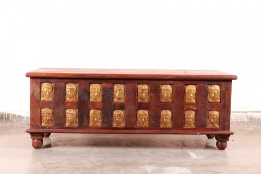 used Brass Fitted Buddha Trunk