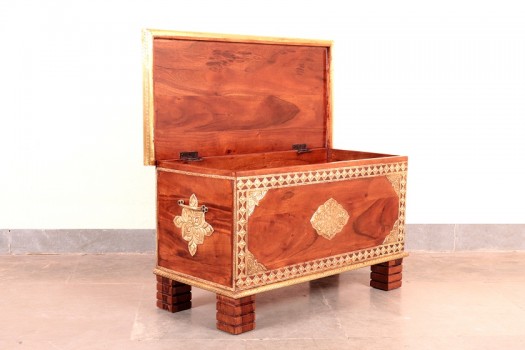 used Brass Fitted Storage Trunk