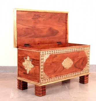 used Brass Fitted Storage Trunk
