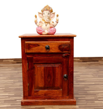 used East Solid Bed Side Table