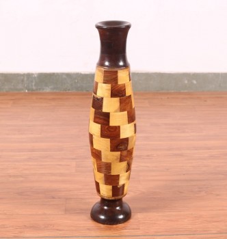 used Wooden Vase 21 Inch