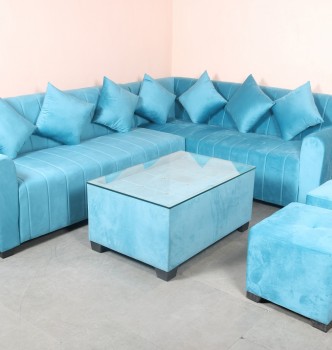 used Vestido L Shape Sofa Set
