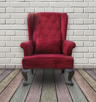 used Wooden High Back Chair