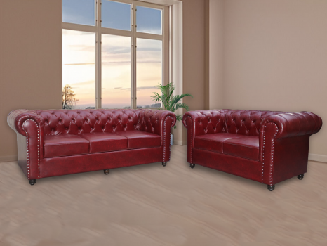 used 5 Seater Chester Field Sofa