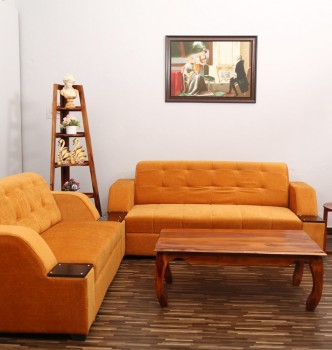 used OLA Orange 5 Seater Sofa