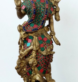 used Brass Radha Ji Standing