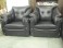 7 Seater Black Leatherite Sofa