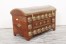 Round Top Brass Fitted Trunk