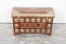 Round Top Brass Fitted Trunk