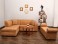 Beige L Shape Sofa with Settee