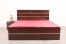 Plain Brown Bed with Mattress