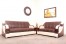 Cream & Brown Sofa
