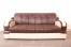 Cream & Brown Sofa