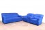 5 Seater Royal Blue Fabric Sofa