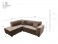 Grey L Sofa with Settee