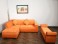 Orange L Sofa with Settee