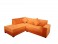 Orange L Sofa with Settee