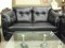 second hand7 Seater Black Leatherite Sofa