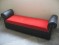 second handRed & Black Settee