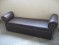 second handBrown Leatherite Settee