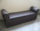 second handBrown Leatherite Settee