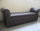 second handBrown Leatherite Settee